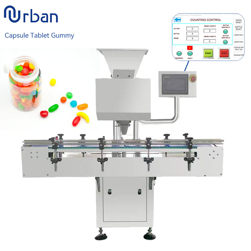 8 Lane Automatic Capsule and Tablet Counter 8 Track Capsule Counting Machine