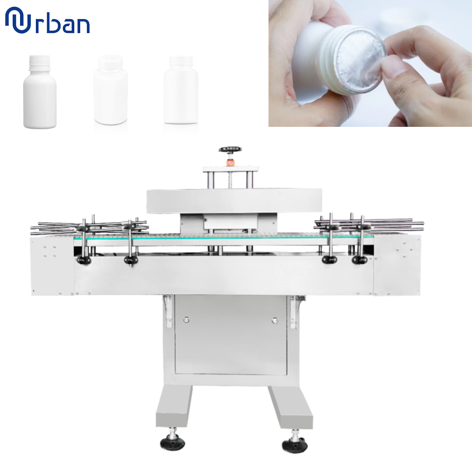 Automatic Electromagnetic Induction Aluminum Foil Lid Sealing Machine Plastic Bottle Capping Sealer 