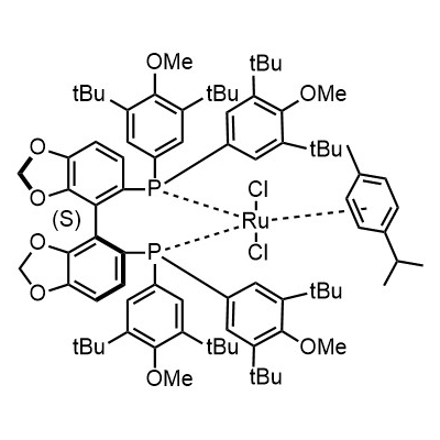 Chloro{(S)-(+)-5,5'-bis[di(3,5-di-t-butyl-4-methoxyphenyl)phosphino]-4,4'-bi-1,3-benzodioxole}(p-cym  