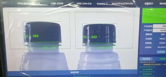 Cap/Liquid Level Vision Inspection System