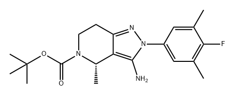 5H-Pyrazolo[4,3-c]pyridine-5-carboxylic acid, 3-amino-2-(4-fluoro-3,5-dimethylphenyl)-2,4,6,7-tetrah