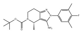 5H-Pyrazolo[4,3-c]pyridine-5-carboxylic acid, 3-amino-2-(4-fluoro-3,5-dimethylphenyl)-2,4,6,7-tetrah
