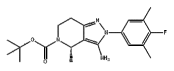 5H-Pyrazolo[4,3-c]pyridine-5-carboxylic acid, 3-amino-2-(4-fluoro-3,5-dimethylphenyl)-2,4,6,7-tetrah