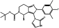 5H-Pyrazolo[4,3-c]pyridine-5-carboxylic acid, 3-(2,3-dihydro-2-oxo-1H-imidazol-1-yl)-2-(4-fluoro-3,5