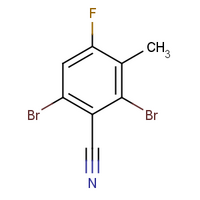 2,6-DIBROMO-4-FLUORO-3-METHYLBENZONITRILE