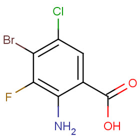 2-AMINO-4-BROMO-5-CHLORO-3-FLUOROBENZOIC ACID