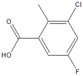 3-chloro-5-fluoro-2-methylbenzoic acid
