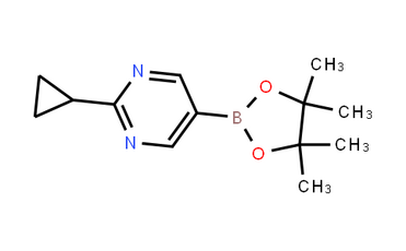 2-Cyclopropyl-5-(4,4,5,5-tetramethyl-1,3,2-dioxaborolan-2-yl)pyrimidine