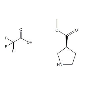 methyl (3S)-pyrrolidine-3-carboxylate; trifluoroacetic acid