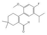 2-(4-fluoro-5-isopropyl-2-methoxyphenyl)-5,5-dimethylcyclohex-1-enecarbaldehyde