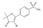 3(2H)-Furanone, 4-bromo-2,2-dimethyl-5-[4-(methylsulfonyl)phenyl]-