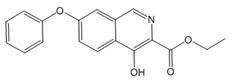 4-​Hydroxy-​7-​phenoxy-​3-​Isoquinolinecarboxyl​ic acid ethyl ester