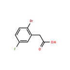 2-Bromo-5-fulorophenylacetic acid