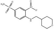 3-Nitro-4-[[(tetrahydropyran-4-yl)methyl]amino]benzenesulfonamide