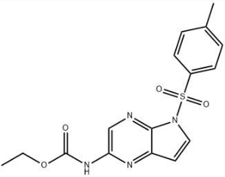 N-[5-[(4-Methylphenyl)sulfonyl]-5H-pyrrolo[2,3-b]pyrazin-2-yl]carbamic acid ethyl ester