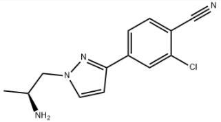(S)-4-(1-(2-Aminopropyl)-1H-Pyrazol-3-yl)-2-Chlorobenzonitrile
