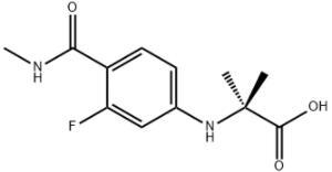 N-[3-Fluoro-4-[(methylamino)carbonyl]phenyl]-2-methylalanine