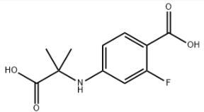 4-[(1-Carboxy-1-methylethyl)amino]-2-fluorobenzoic acid
