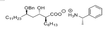 (2S,3S,5R)-2-hexyl-3-hydroxy-5-(phenylmethoxy)-Hexadecanoic acid compd. with (S)-a-methylbenzenemeth