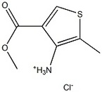 4-(methoxycarbonyl)-2-methylthiophen-3-aminium chloride