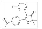 4-(3-Fluorophenyl)-2,2-dimethyl-5-(4-(methylsulfinyl)phenyl) furan-3(2H)-one