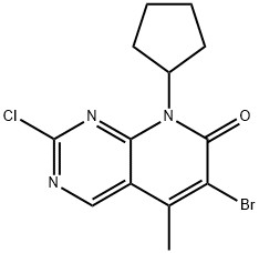 6-Bromo-2-chloro-8-cyclopentyl-5-methylpyrido[2,3-d]pyrimidin-7-one