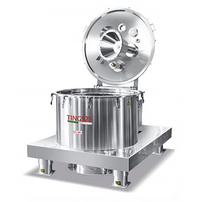 Plate closed top discharge centrifuge