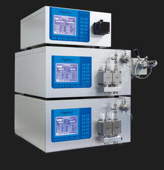 High pressure preparative chromatography for pilot scale