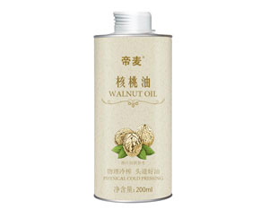 Tin container of 200ml walnut oil