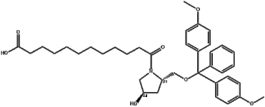 12-((2S,4R)-2-((bis(4-methoxyphenyl)(phenyl)methoxy)methyl)-4-hydroxypyrrolidin-1-yl)-12-oxododecano