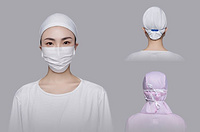 Disposable sterile face masks