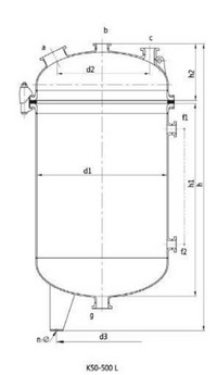 K Type Glass-Lined Storage Tanks(Vertical)