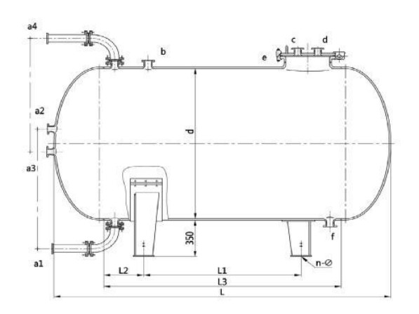 Horizontal Glass-Lined Storage Tanks