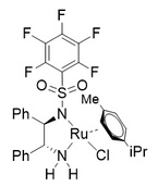 Chloro{[(1R,2R)-(-)-2-amino-1,2-diphenylethyl](pentafluorophenylsulfonyl)amido}(p-cymene)ruthenium(I