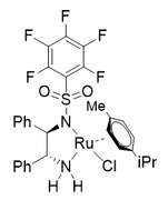 Chloro{[(1R,2R)-(-)-2-amino-1,2-diphenylethyl](pentafluorophenylsulfonyl)amido}(p-cymene)ruthenium(I