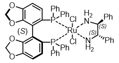 Dichloro{(S)-5,5'-bisdiphosphino-4,4'-bi-1,3-benzodioxole}[(1S,2S)-1,2- diphenylethylenediamine]ruth