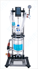 Double layered glass reactor - desktop type