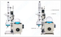 Pilot scale rotary evaporator series