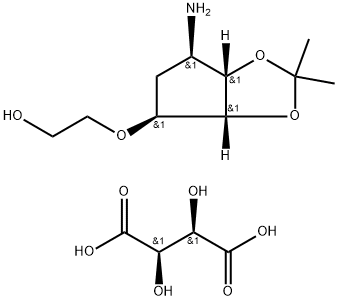 2-((3aR,4S,6R,6aS)-6-amino-2,2-dimethyltetrahydro-3aH-cyclopenta[d][1,3]dioxol-4-yloxy)ethanol L-tat