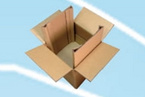 Corner column type heavy load corrugated box