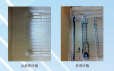Wear-resistant coated corrugated box