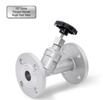 107 Series Flanged Manual Angle Seat Valve