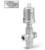 103 Series Threaded Pneumatic Three-way Angle Seat Valve