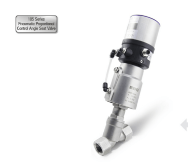 105 Series Pneumatic Proportional Control Angle Seat Valve