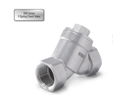 509 Series Y-Spring Check Valve