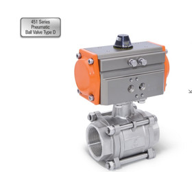 451 Series Pneumatic Ball Valve Type D