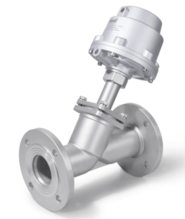 100 Series Flanged Angle Seat Valve with Square Bonnet