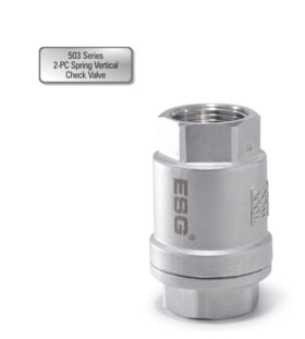 503 Series 2-PC Spring Vertical Check Valve