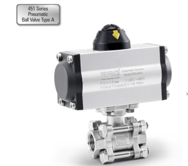 451 Series PneumaticBall Valve Type A