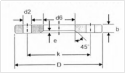 DIN 2656 Lapped (Lapped Joint)Flange,Plain Collar PN40